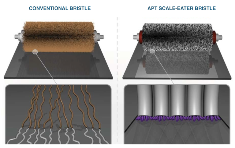 Abrasive bristle scrubber brush comparison