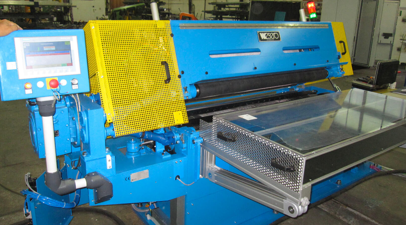 Precision Abrasive Grinding Machines for sanding rubber sheets, cabon fiber, floor coverings, textiles