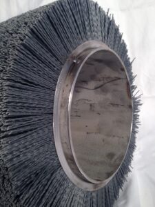 Industrial Scrubber brush for cleaning metal strip