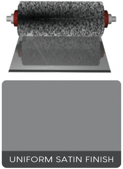 Image of wide face abrasive bristle brush used for cleaning, finishing, polishing, brushing, deburring, deoxidizing, descaling the surface of flat metal strip
