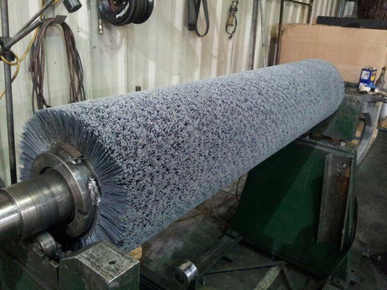 Scrubber brush being manufactured