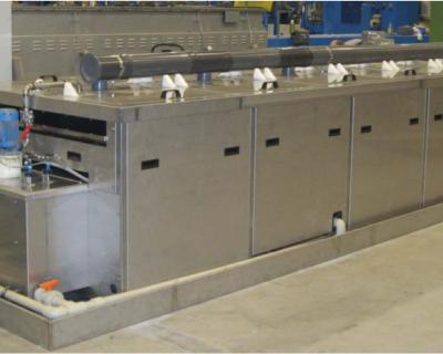 ULTRASONIC CONTINUOUS CLEANING SYSTEMS FOR WIRE ALLOY